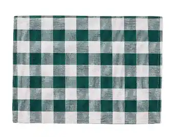 Harris Scarfe Chyka home gingham napery 4pk placemats 36x50cm offer