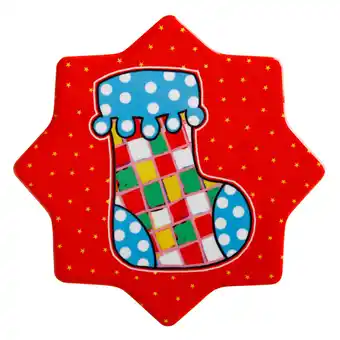 Maxwell & williams donna sharam wonderland star coaster 10.5cm pack of 4 red