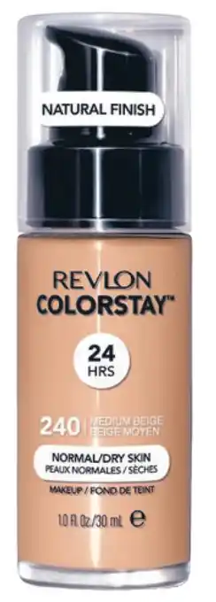Chemist Warehouse Revlon colorstay makeup foundation with time release technology for combination/ oily natural beige offer