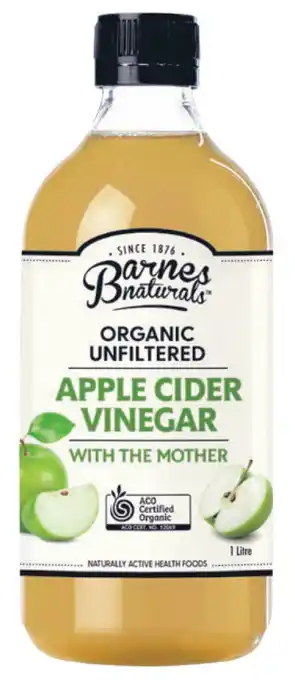 Chemist Warehouse Barnes naturals organic apple cider vinegar with the mother 1000ml offer