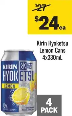 Liquorland Kirin Hyoketsu Lemon Cans offer