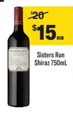 Liquorland Sisters Run Shiraz offer