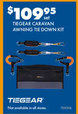 BCF Tiegear caravan awning tie down kit offer