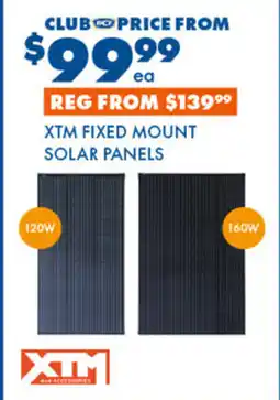 BCF Xtm fixed mount solar panels offer