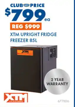 BCF Xtm upright fridge freezer offer