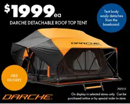 BCF Darche detachable roof top tent offer
