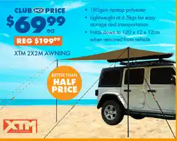 BCF Xtm 2x2m awning offer