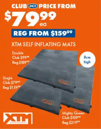 BCF Xtm self inflating mats offer