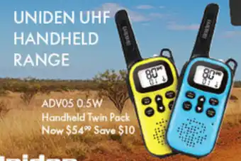 BCF ADV05 0.5W Handheld Twin Pack offer
