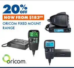 BCF Oricom fixed mount range offer