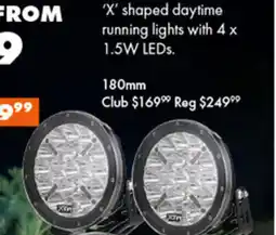 BCF 'x' shaped daytime running lights with 4 × 1.5w leds. offer