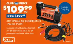 BCF Xtm single air compressor 160lpm 150psi offer