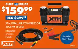 BCF Xtm dual air compressor 300lpm 150psi offer