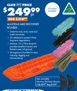 BCF Maxtrax mkii recovery boards offer