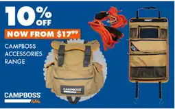 BCF Campboss accessories range offer