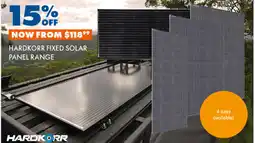 BCF Hardkorr fixed solar panel range offer
