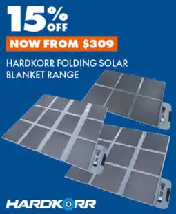BCF Hardkorr folding solar blanket range offer