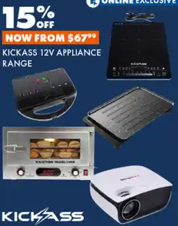 BCF Kickass 12v appliance range offer