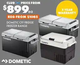 BCF Dometic cff fridge freezer range offer