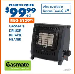 BCF Gasmate deluxe butane heater offer