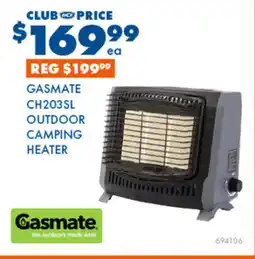 BCF Gasmate ch203sl outdoor camping heater offer