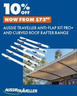 BCF Aussie traveller anti-flap kit pro+ and curved roof rafter range offer