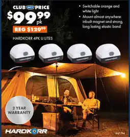 BCF Hardkorr 4pk u lites offer