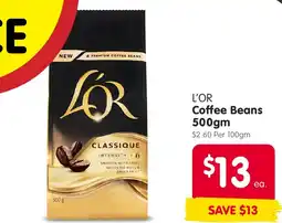 Spar L'OR Coffee Beans offer