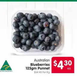 Spar Australian Blueberries Punnet offer