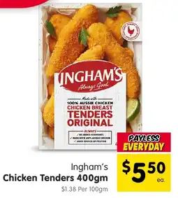 Spar Ingham's chicken tenders offer