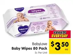 Spar BabyLove Baby Wipes offer