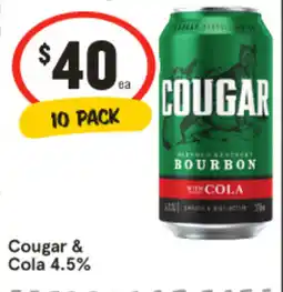 IGA Liquor Cougar & Cola 4.5% offer