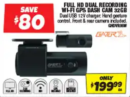 Autobarn Full hd dual recording wi-fi gps dash cam 32gb offer