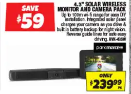 Autobarn 4.3" solar wireless monitor and camera pack offer