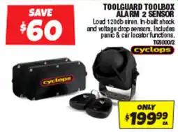 Autobarn Toolguard toolbox alarm 2 sensor offer