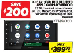 Autobarn 6.8" av head unit receiver apple carplay/android offer