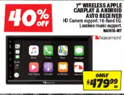 Autobarn 7" wireless apple carplay & android auto receiver offer