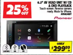 Autobarn 6.2" av head unit w/ cd & dvd playback offer