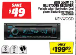Autobarn 1din 200w cd bluetooth receiver offer