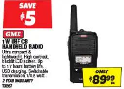 Autobarn 1 w uhf cb handheld radio offer