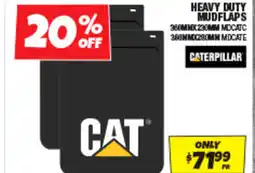 Autobarn Caterpillar heabvy duty mudflaps offer