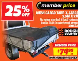 Autobarn Mesh cargo tarp x-large 2.5m x 2m offer