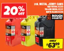 Autobarn 20l metal jerry cans offer
