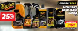 Autobarn Meguiar's gold class range offer