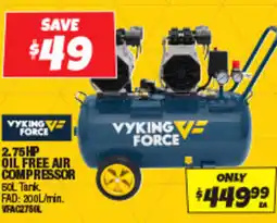 Autobarn 2.75hp oil free air compressor offer