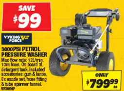 Autobarn 3600psi petrol pressure washer offer