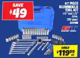 Autobarn 87 piece blowmould tool kit offer