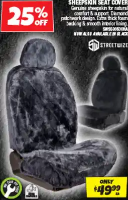 Autobarn Sheepskin seat cover offer