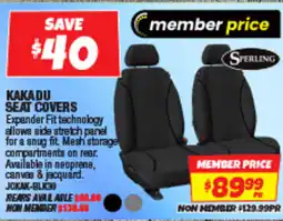 Autobarn Kakadu seat covers offer