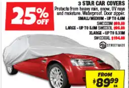 Autobarn 3 star car covers offer